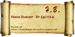 Haselbauer Brigitta névjegykártya